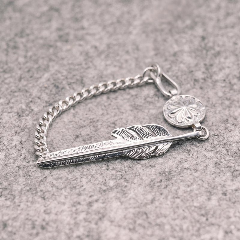 Feather Silver Bracelet【Silver925】