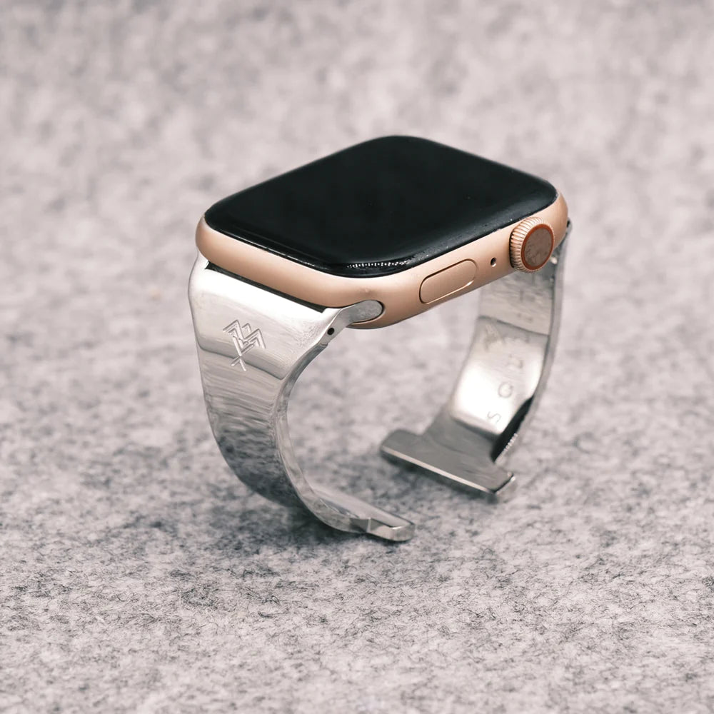 CRYSTAL POLE AppleWatchバングル シルバー