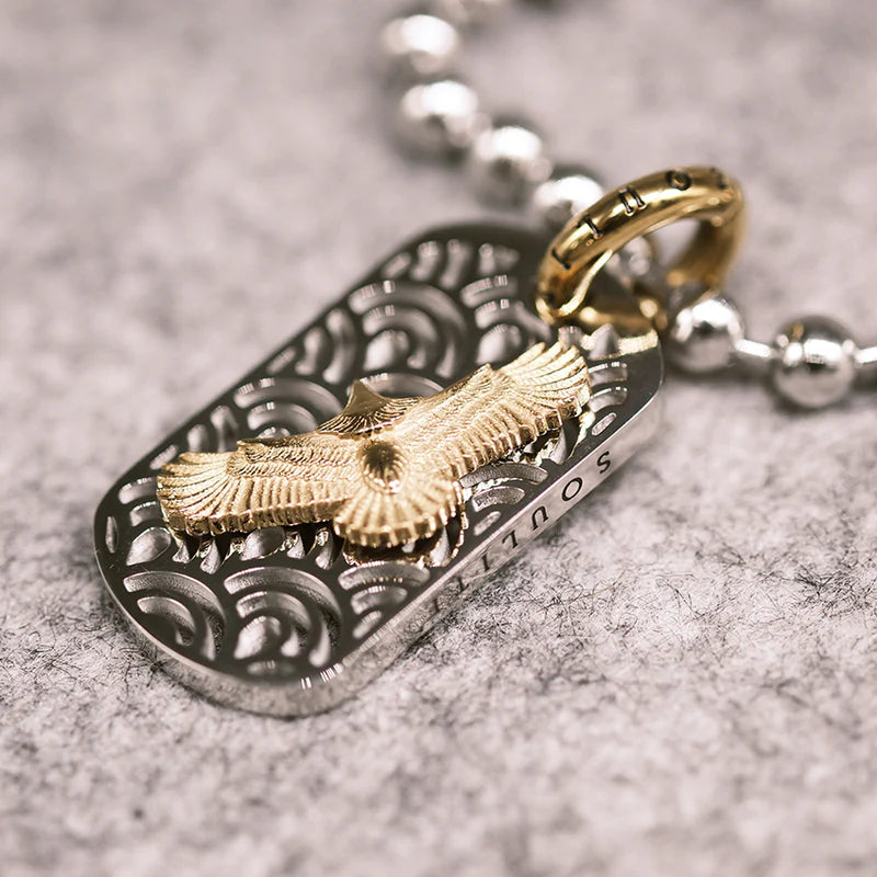 Dogtag Eagle Necklace
