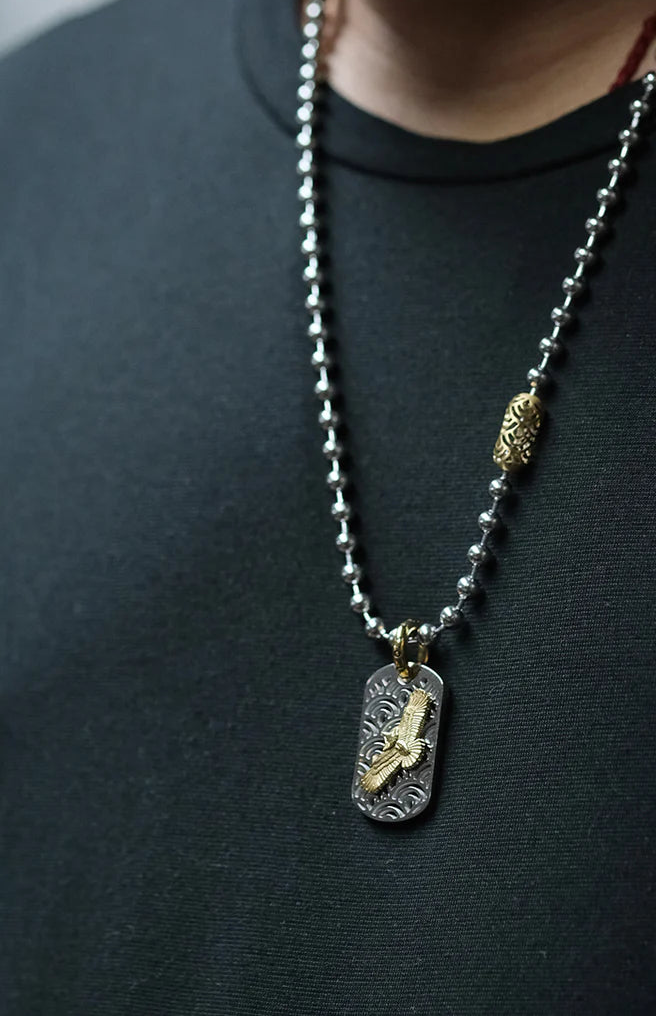 Dogtag Eagle Necklace