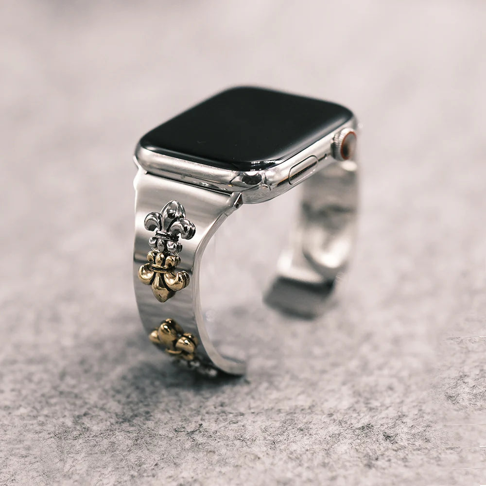 DOUBLE SCOUT　アップルウォッチ専用バングル DOUBLE SCOUT GOLD AppleWatchバングル シルバー