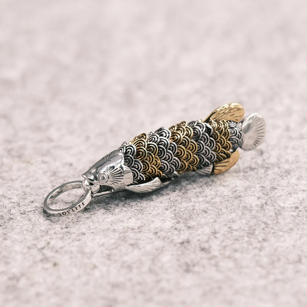 Dragon Fish Silver Gold