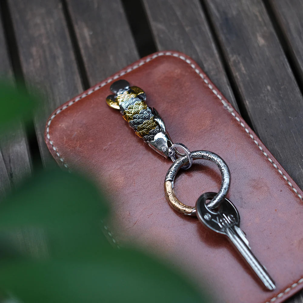 Dragon Fish Silver Gold