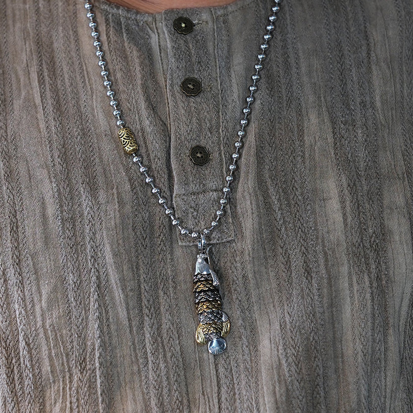 Dragon Fish Silver Gold