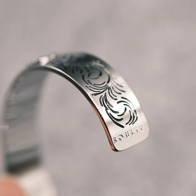 FLOWER SILVER S BANGLE