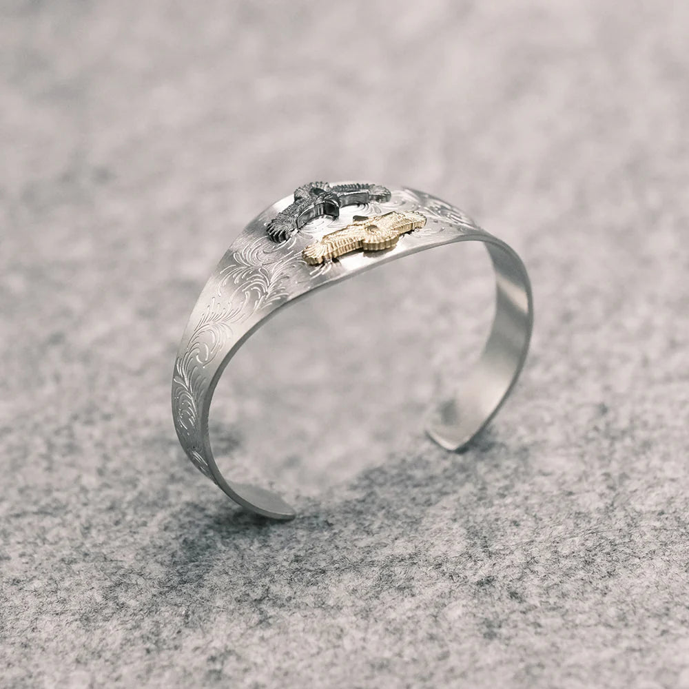 Oval Arabesque Eagle Silver L