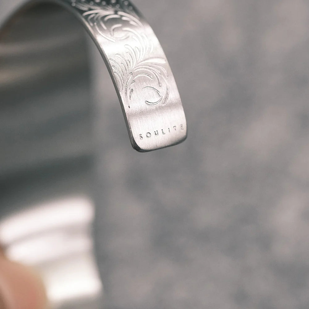 Oval Arabesque Eagle Silver L