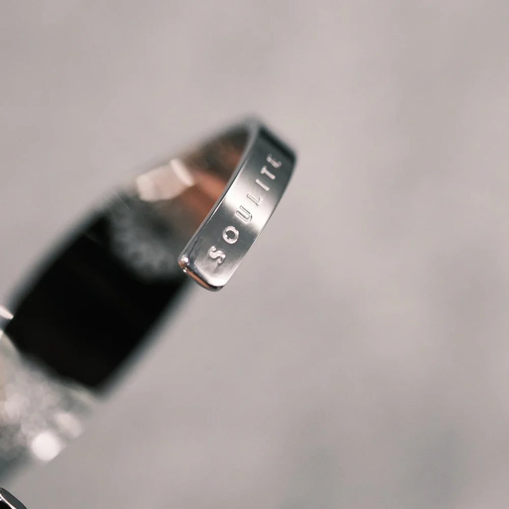 Oval Flower Silver Bangle S