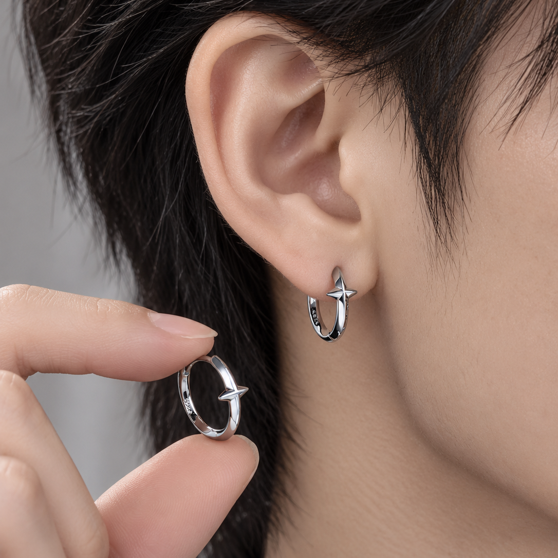 Silver Cross Pierce【Silver925】