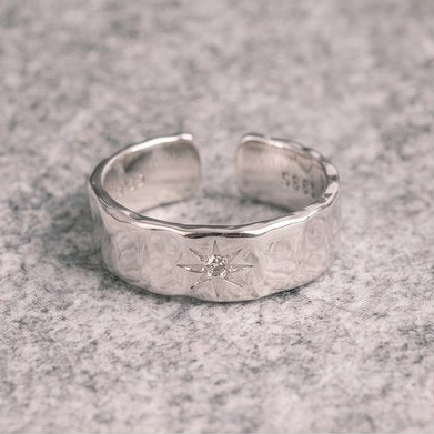 Cubic Zircon Ring【Silver925】