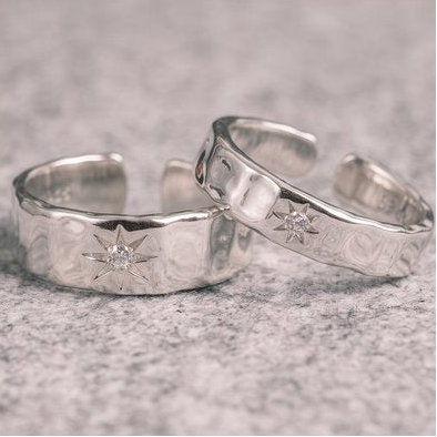 Cubic Zircon Ring【Silver925】