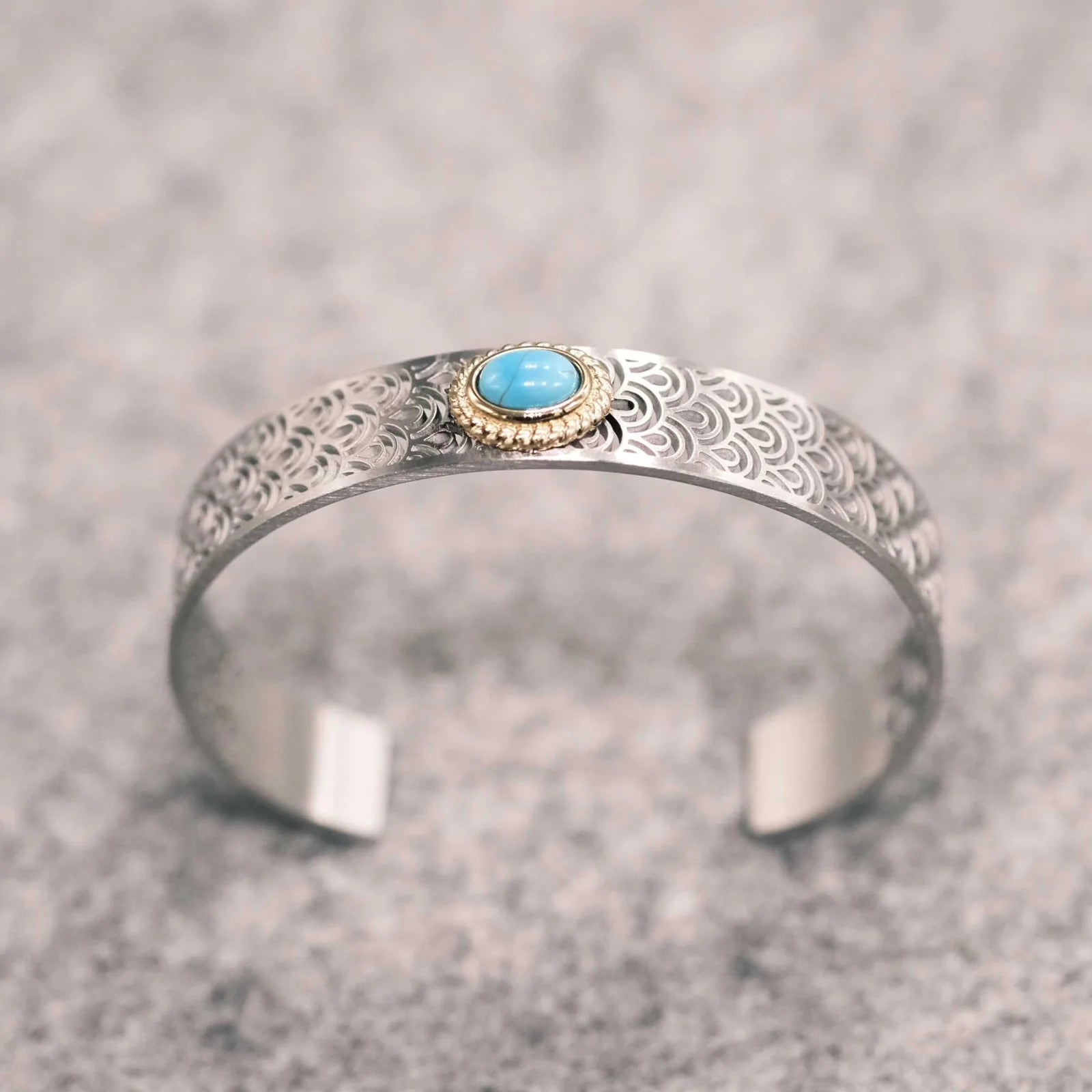 CLOUD SILVER TURQUOISE BANGLE