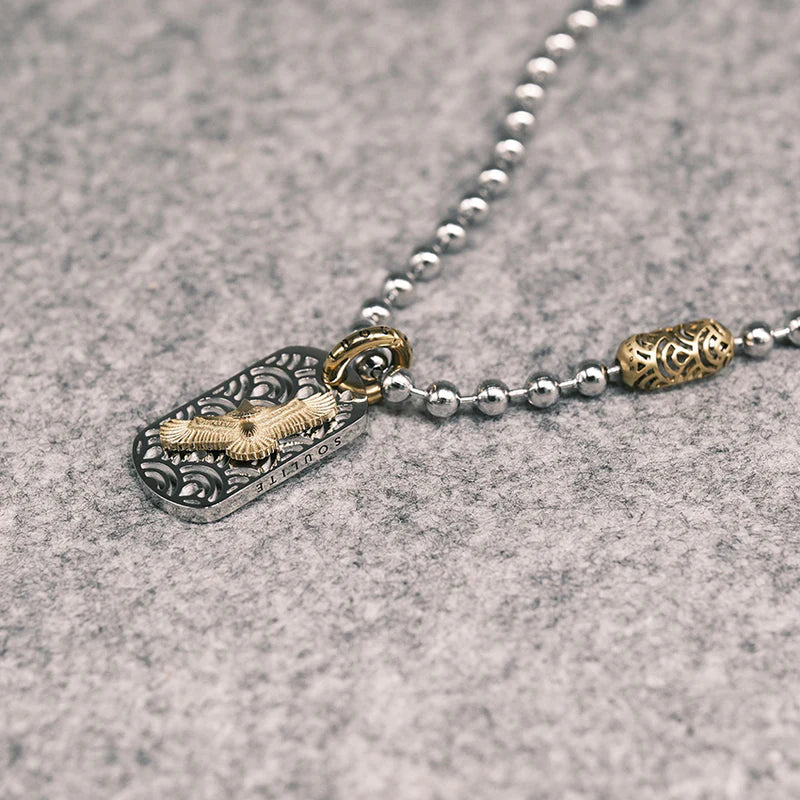 Dogtag Eagle Necklace