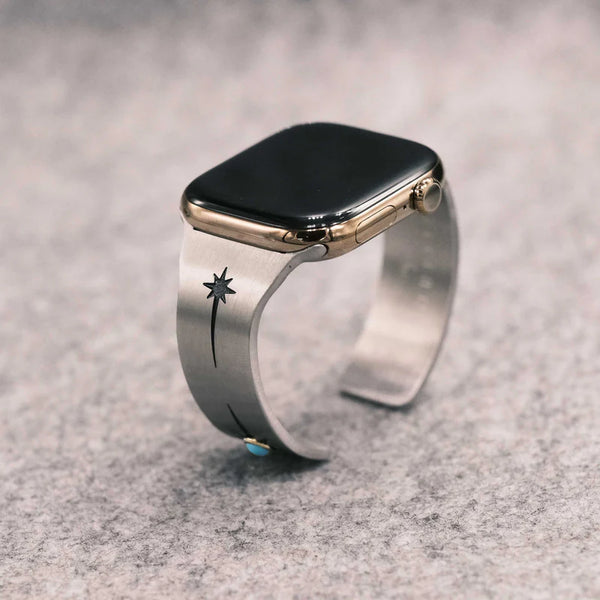SUNSET TURQUOISE AppleWatchバングル シルバー
